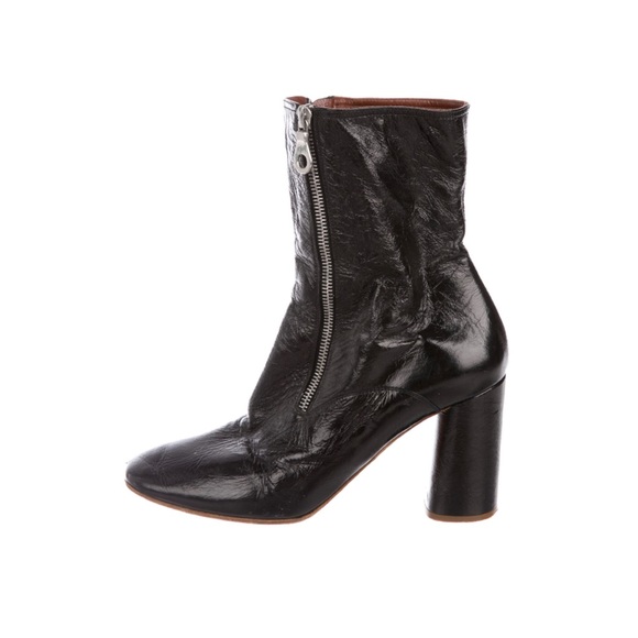 marc jacobs patent leather ankle boots